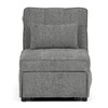 Rozkládací křeslo, šedá, látka, ASB-C3210 GREY2