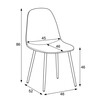 Jídelní židle, šedá, látka, CT-V2972 GREY2