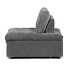 Rozkládací křeslo, šedá, látka, ASB-C3410 GREY2