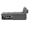 Rozkládací křeslo, šedá, látka, ASB-C3410 GREY2