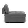 Rozkládací křeslo, šedá, látka, ASB-C3410 GREY2