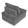 Rozkládací křeslo, šedá, látka, ASB-C3410 GREY2