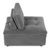 Rozkládací křeslo, šedá, látka, ASB-C3410 GREY2