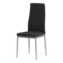 Jídelní židle, černá, látka, DCL-V5031 BK2