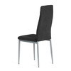 Jídelní židle, černá, látka, DCL-V5031 BK2