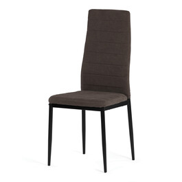 Jídelní židle, hnědá, látka, DCL-V5031 BR2
