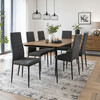 Jídelní židle, šedá, látka, DCL-V5031 GREY2