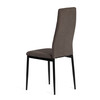 Jídelní židle, hnědá, látka, DCL-V5031 BR2