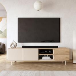 Sedra TV stolek na nožičkách 2D2S, sepet/bílá