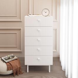Home úzká šuplíková komoda 5S, bílá