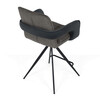 Barová židle otočná 180°, šedá, látka, AUB-F1146 GREY2
