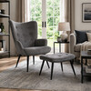 Relaxační křeslo, šedá, látka, AK-303B GREY2