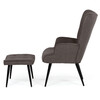 Relaxační křeslo, šedá, látka, AK-303B GREY2