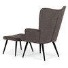 Relaxační křeslo, šedá, látka, AK-303B GREY2