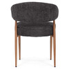 Jídelní židle, šedá, látka, CT-L5031 GREY2
