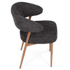 Jídelní židle, šedá, látka, CT-L5031 GREY2