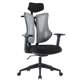 Kancelářská židle, synchronní mechanismus, šedá síťovina, KA-H3245 GREY