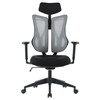 Kancelářská židle, synchronní mechanismus, šedá síťovina, KA-H3245 GREY