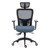 Kancelářská židle, asynchronní mechanismus, modrá, síťovina, KA-H2491 BLUE