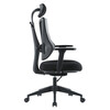Kancelářská židle E-racer, synchronní mechanismus, šedá síťovina, KA-H3246 GREY