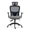 Kancelářská židle, asynchronní mechanismus, šedá, síťovina, KA-H2491 GREY
