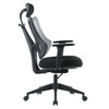 Kancelářská židle E-racer, synchronní mechanismus, šedá síťovina, KA-H3246 GREY