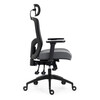 Kancelářská židle, asynchronní mechanismus, šedá, síťovina, KA-H2491 GREY