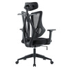 Kancelářská židle E-racer, synchronní mechanismus, šedá síťovina, KA-H3246 GREY