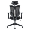 Kancelářská židle E-racer, synchronní mechanismus, černá síťovina, KA-H3246 BK