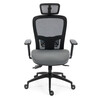 Kancelářská židle, asynchronní mechanismus, šedá, síťovina, KA-H2491 GREY