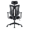 Kancelářská židle, synchronní mechanismus, šedá síťovina, KA-H3245 GREY
