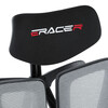 Kancelářská židle E-racer, synchronní mechanismus, šedá síťovina, KA-H3246 GREY