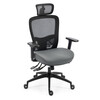 Kancelářská židle, asynchronní mechanismus, šedá, síťovina, KA-H2491 GREY