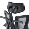 Kancelářská židle E-racer, synchronní mechanismus, šedá síťovina, KA-H3246 GREY