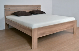 Dřevěná postel Ella LUX oblá