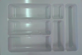 Plastový příborník 40 bílý