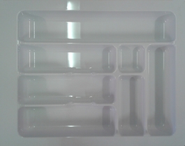 Plastový příborník 45 bílý