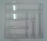 Plastový příborník 50 bílý