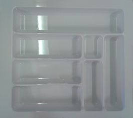 Plastový příborník 50 bílý